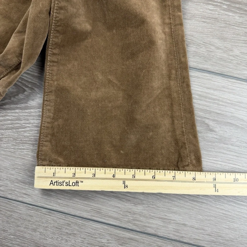 Free People Women's Corduroy‎ Pull On Flare Bottom Pants Brown Size Small